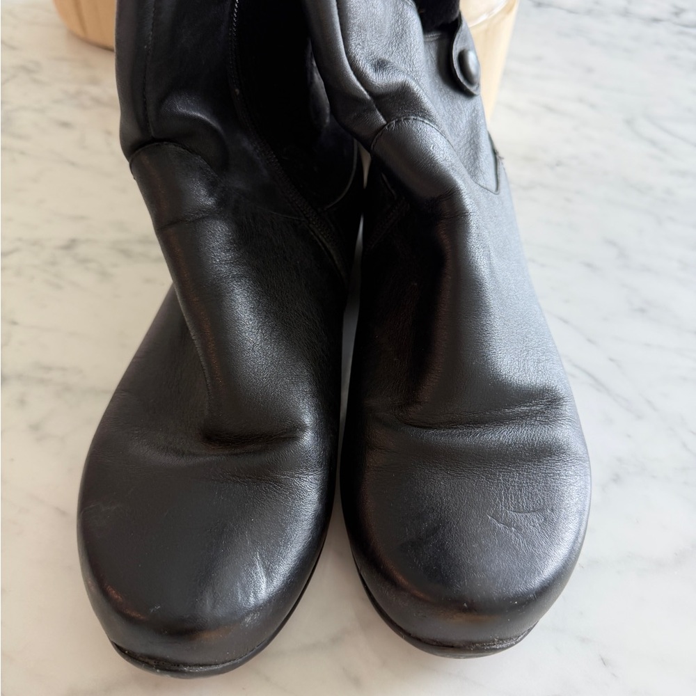 Dansko Black Leather Boots